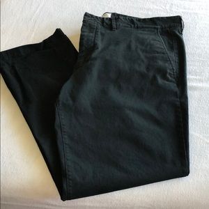Men’s 38x32 Straight/Flat Front Black Chinos